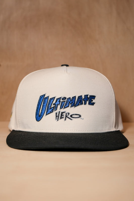 Ultimate Hero Snapback in White/Black