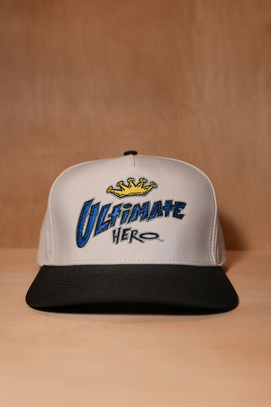 Ultimate Hero Water Repellent Snapback in White/Black