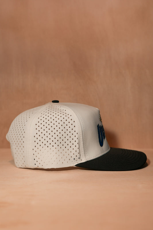 Ultimate Hero Water Repellent Snapback in White/Black